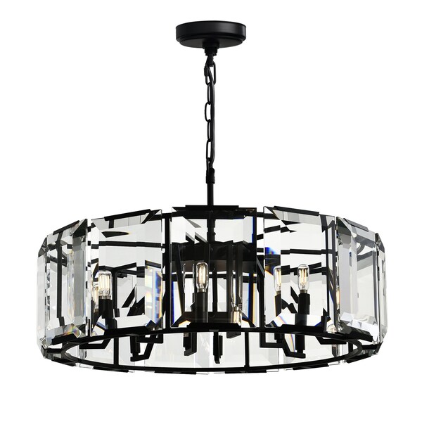 Cwi Lighting Jacquet 12 Light Chandelier With Black Finish 9860P31-12-101 - main
